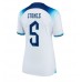 Cheap England John Stones #5 Home Football Shirt Women World Cup 2022 Short Sleeve
